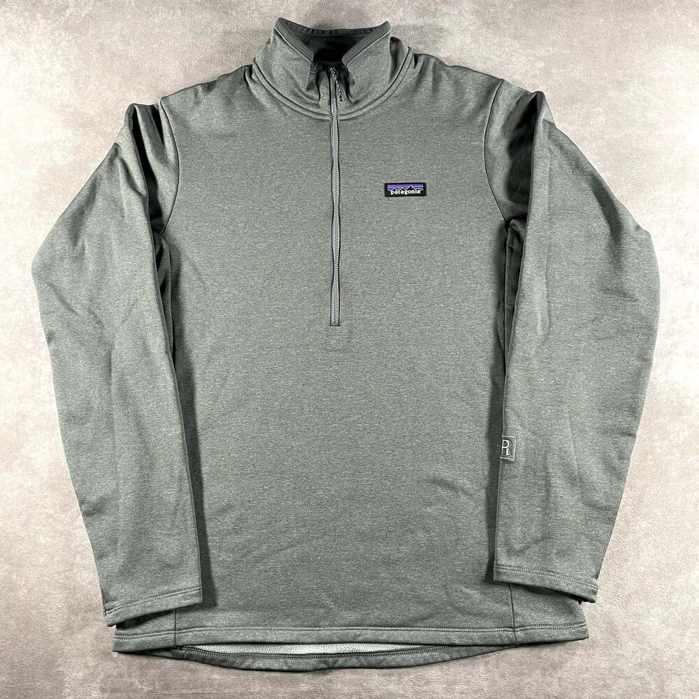 Patagonia Men’s R1 Daily Zip-Neck Fleece Pullover Medium Gray Regulator Sweater